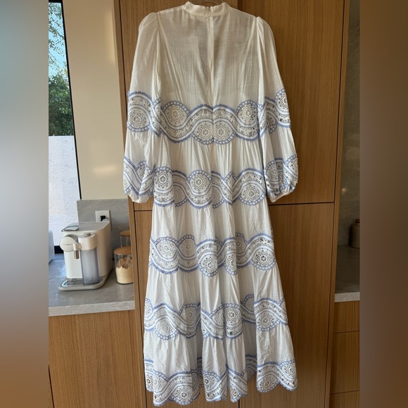 Zimmermann Cira Tiered Trimmed Maxi Dress Small - Picture 5 of 8